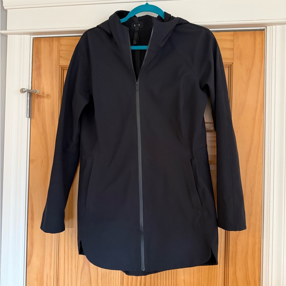 Lululemon Black Hooded Rain Jacket